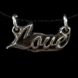 Unisex Love 925 message pendant